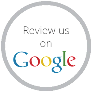 Review us on Google logo with colorful Google wordmark